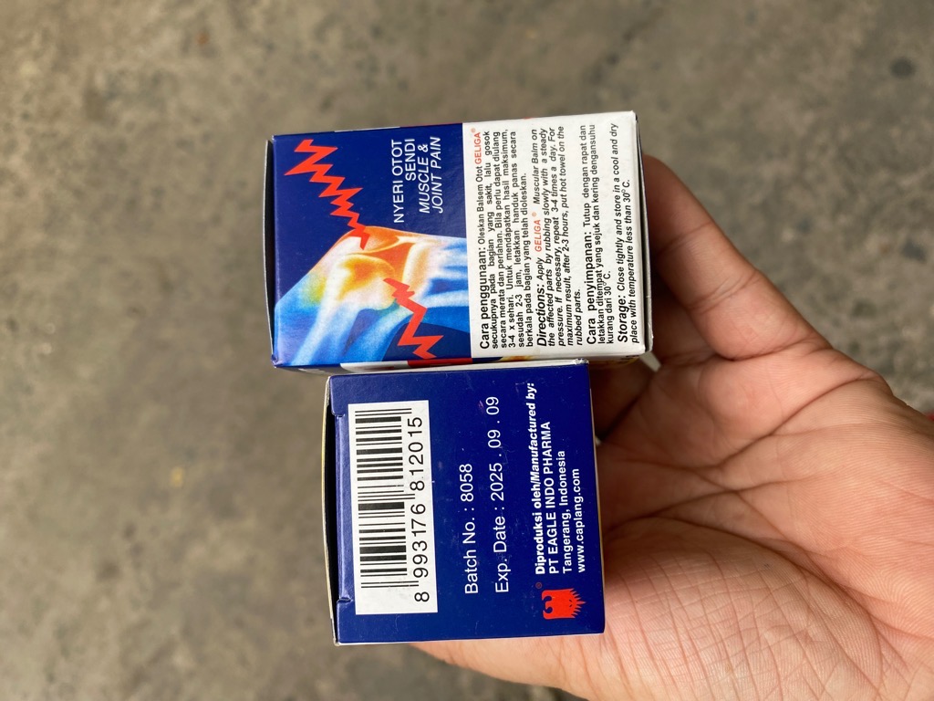 Dầu gió cù là lửa Geliga 24gr hàng xịn [BH: NONE]