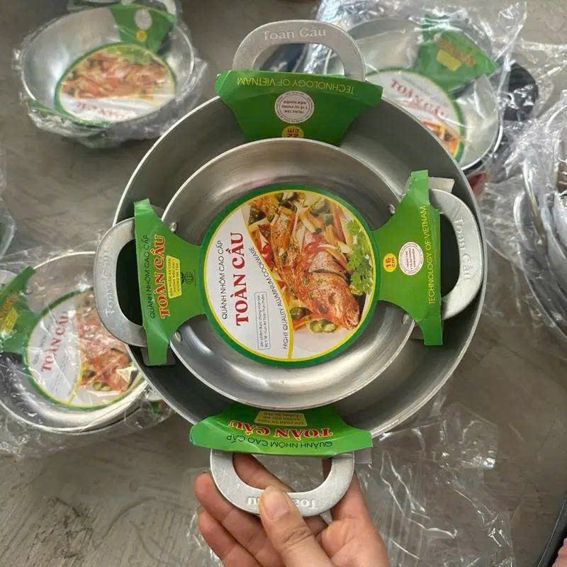 Combo 3 Chảo Nhôm chống dính Toàn Cầu 20cm - 24cm - 28cm [BH: None]