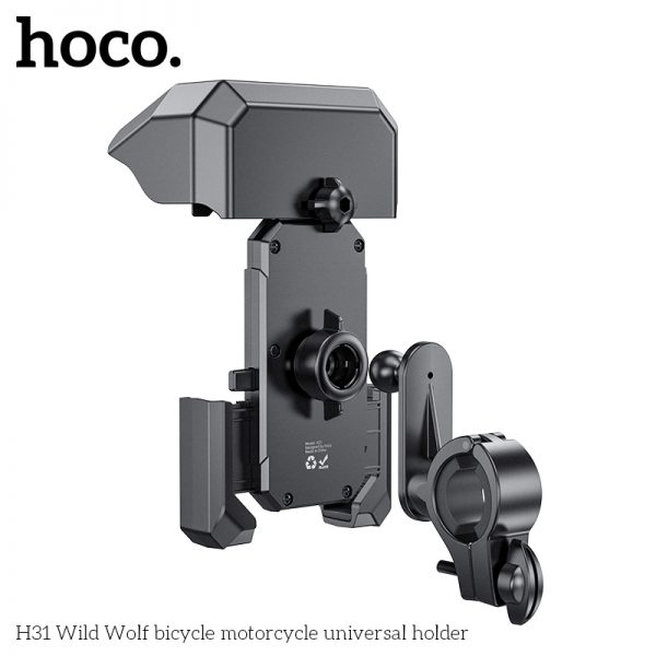 Giá đỡ kẹp điện thoại ghi đông HOCO H31 trên xe máy / xe đạp chính hãng [BH 1 năm]