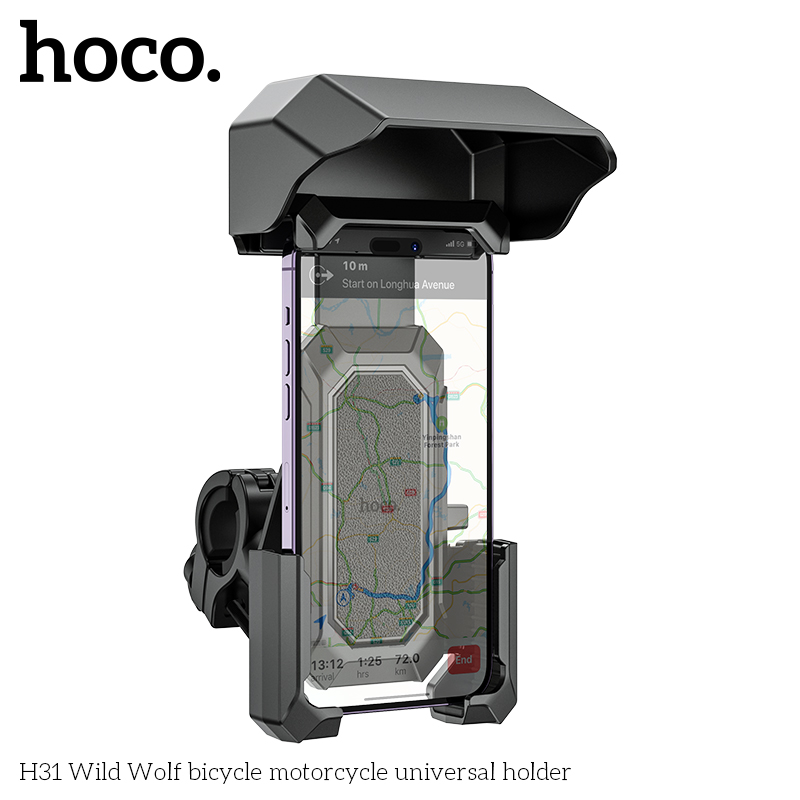 Giá đỡ kẹp điện thoại ghi đông HOCO H31 trên xe máy / xe đạp chính hãng [BH 1 năm]