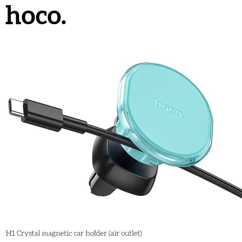 Giá đỡ điện thoại ô tô HOCO H1 gắn lỗ thông gió cho xe hơi hít nam châm chính hãng [BH 1 năm]