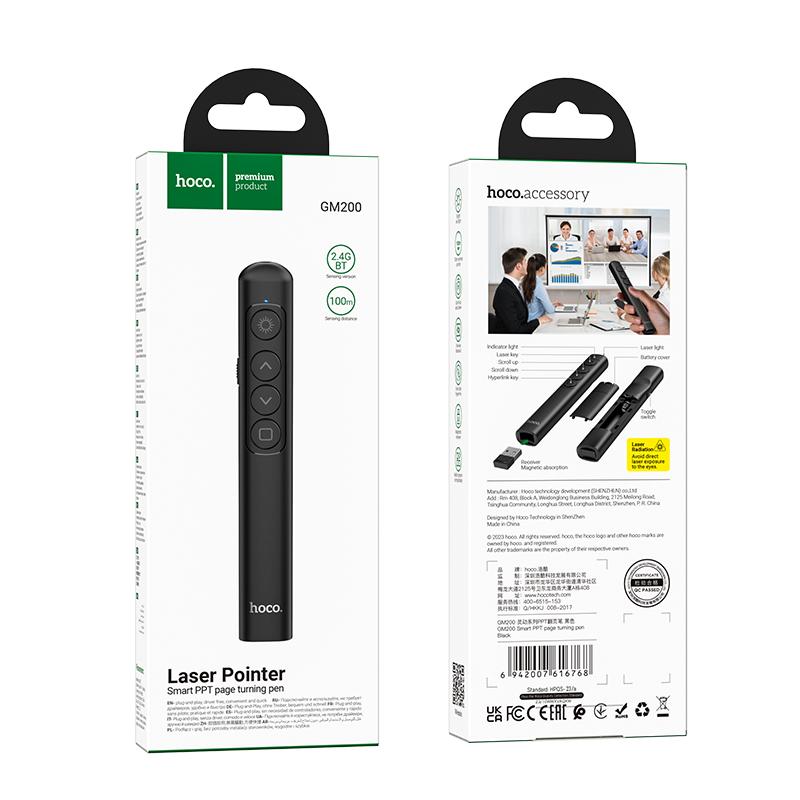 Bút trình chiếu HOCO GM200 Wireless Presenter Chính Hãng [Bh 1 Năm]