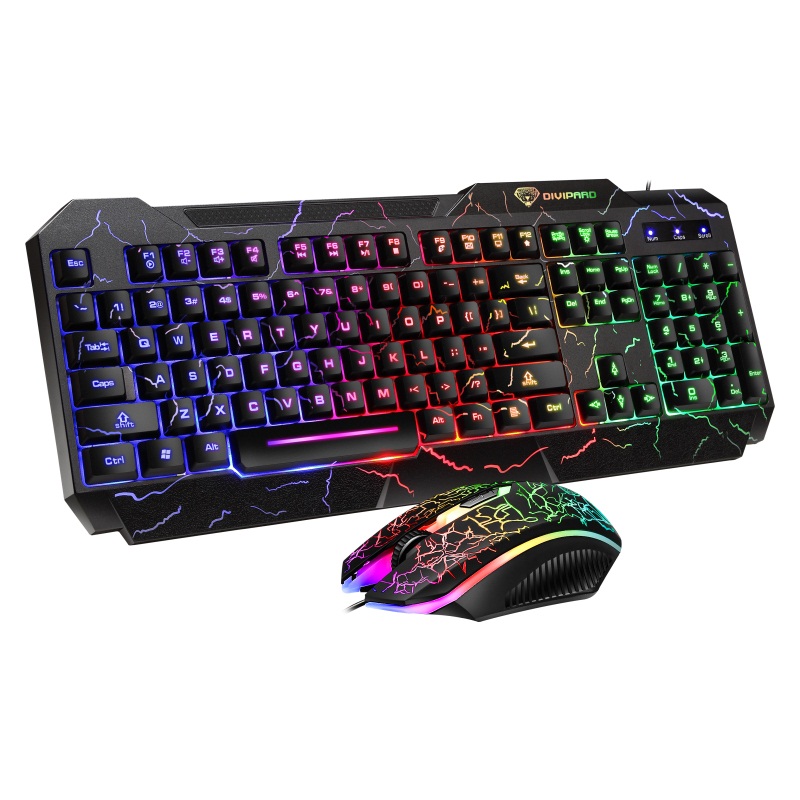 Combo bàn phím chuột có dây GMK60  có led chính hãng [BH 6 THÁNG]
