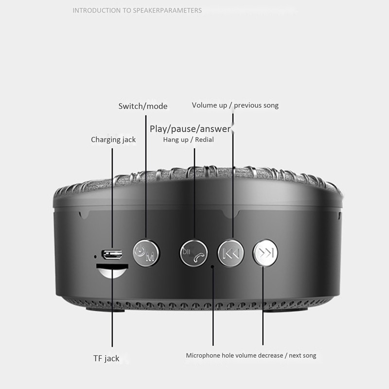 Loa bluetooth Manovo A5 mẫu tròn có led [BH 3 tháng] / pktn sale