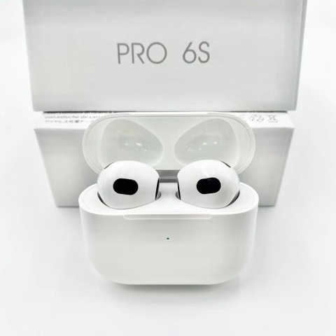 Tai nghe bluetooth Airpods Pro3 6S ( 2 tai có doc sạc, ko nút cao su) nhiều màu [BH: 3 THÁNG]