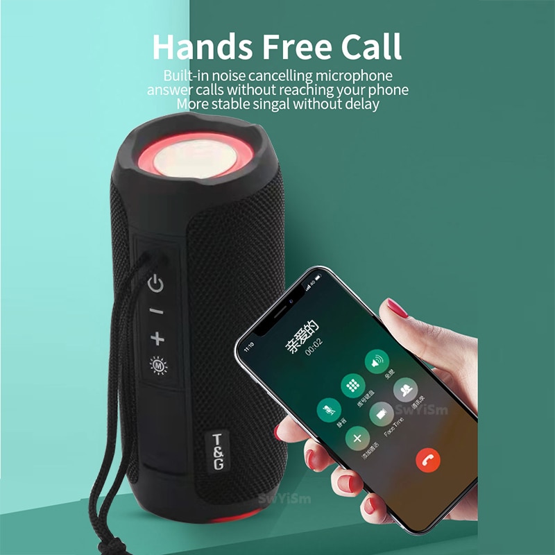 Loa bluetooth TG-227 có đèn led vs dây đeo nghe siêu hay chính hãng [BH 6 tháng] / pktn sale