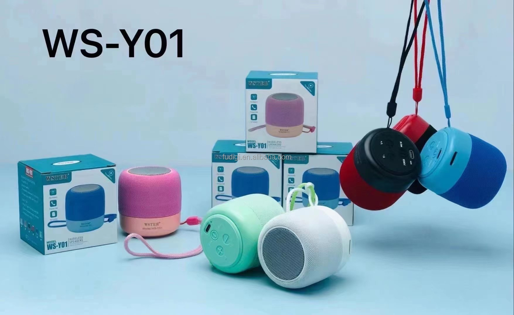 Loa bluetooth WSTER WS-Y01 mini có dây treo [BH 3 tháng] / pktn sale
