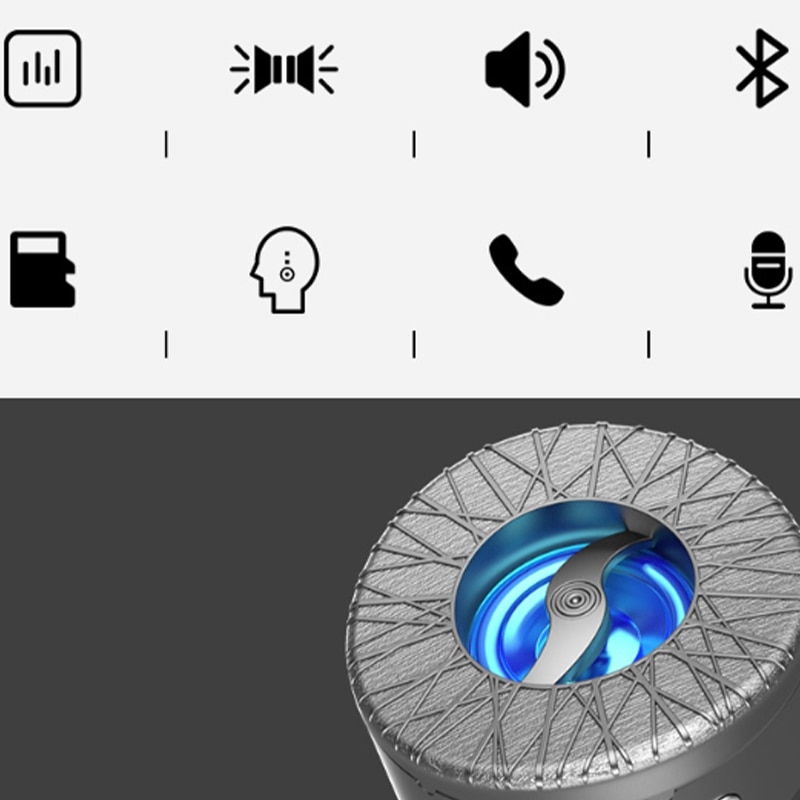 Loa bluetooth Manovo A5 mẫu tròn có led [BH 3 tháng] / pktn sale