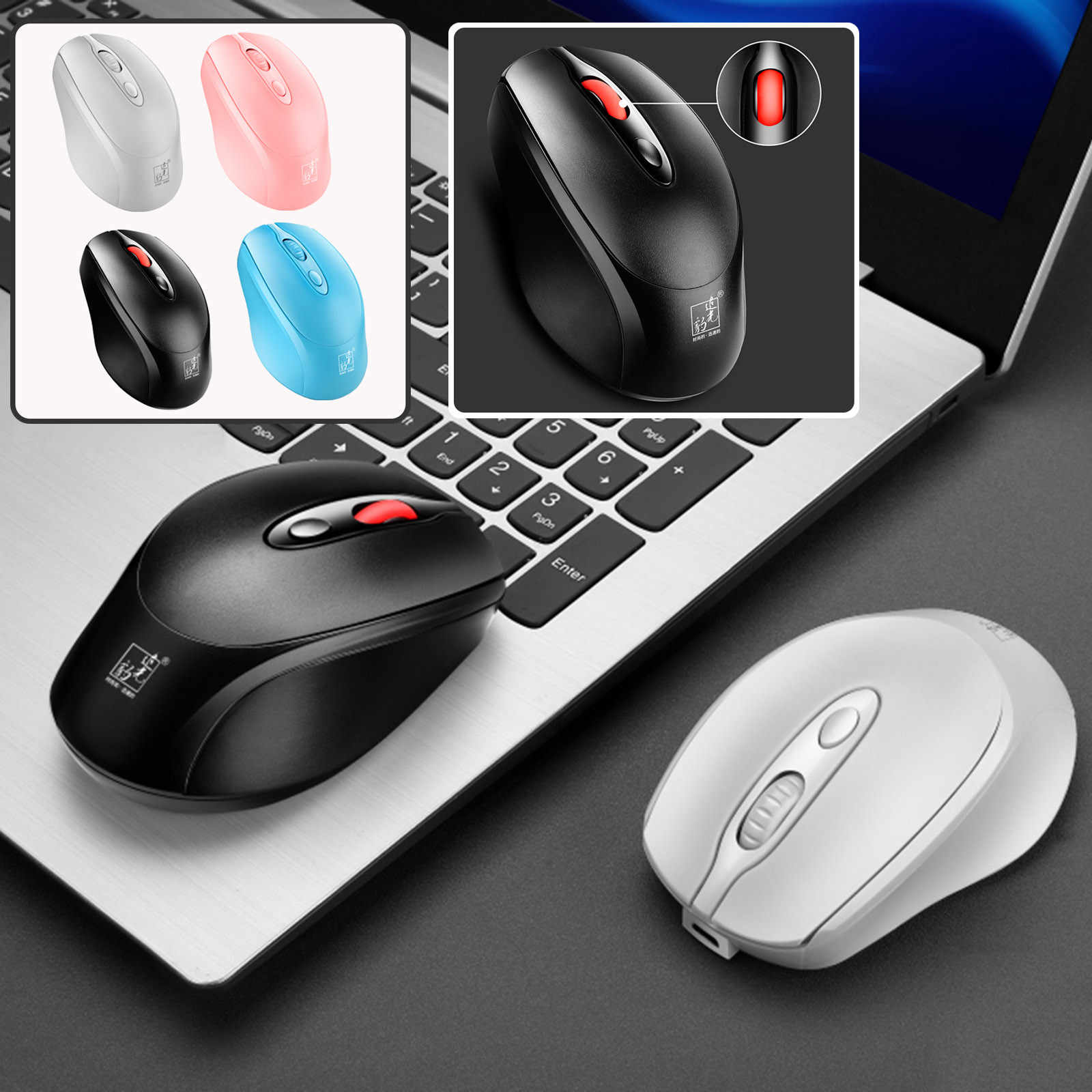 Chuột không dây sạc pin mẫu "Ba 61" [BH 1 năm]