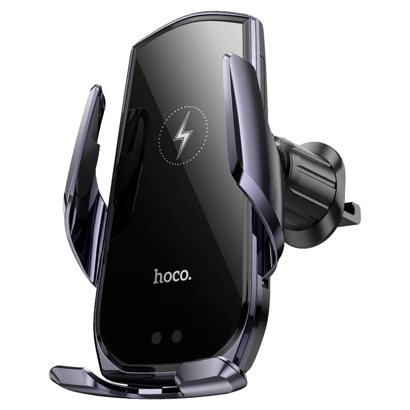 Giá đỡ kẹp điện thoại xe hơi HOCO CA202 PLUS kiêm đế sạc không dây cảm ứng hồng ngoại (trên ô tô) chính hãng [BH 1 năm]
