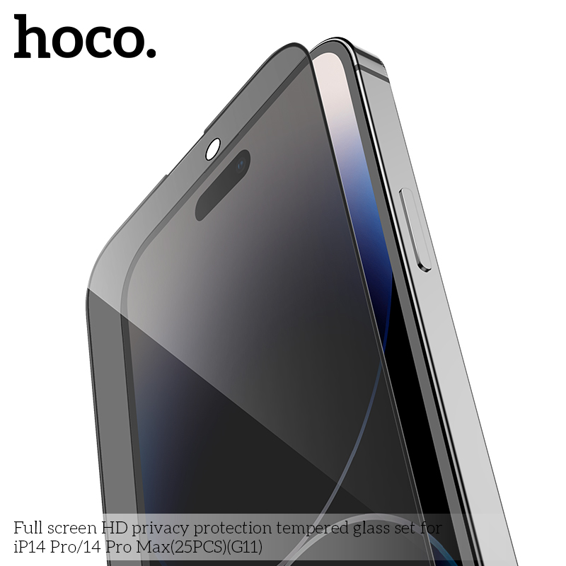 Kính chống nhìn trộm Hoco G11 cho iPhone X / XS / 11 Pro  - miếng dán cường lực full màn hình chính hãng