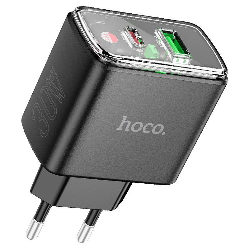 Cóc sạc nhanh 30w HOCO CS42A (1 cổng type-c vs 1 cổng usb) PD QC3.0 chính hãng [BH 1 năm]