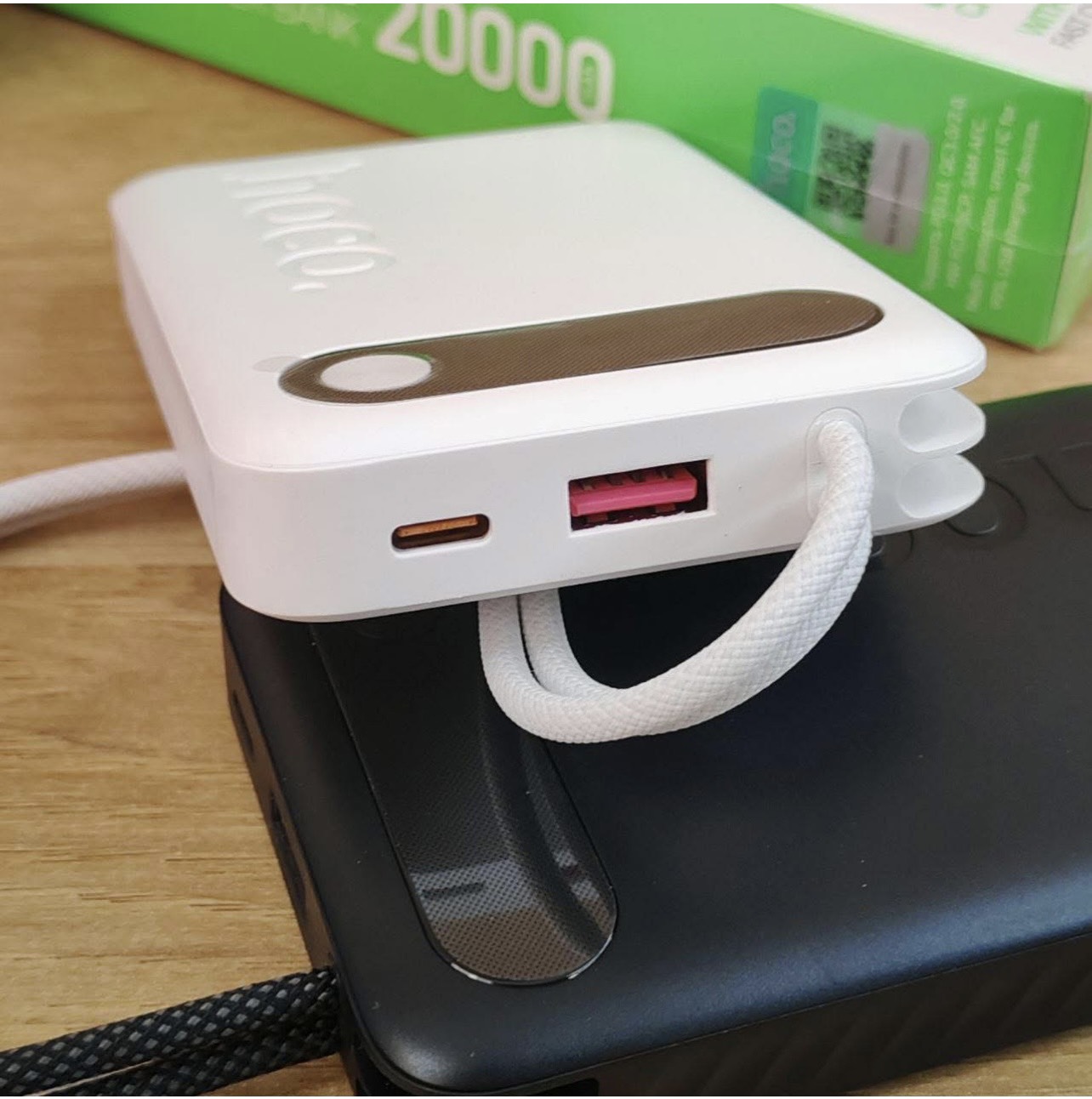 Pin sạc nhanh 22.5w HOCO J171A 20.000mAh dự phòng kèm 2 cáp type-c vs iphone lightning chính hãng [[BH 1 năm]