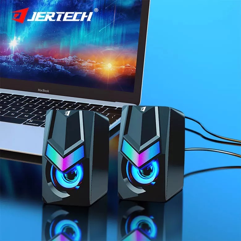Loa vi tính JERTECH S3 có led chính hãng siêu hay [BH 3 tháng]