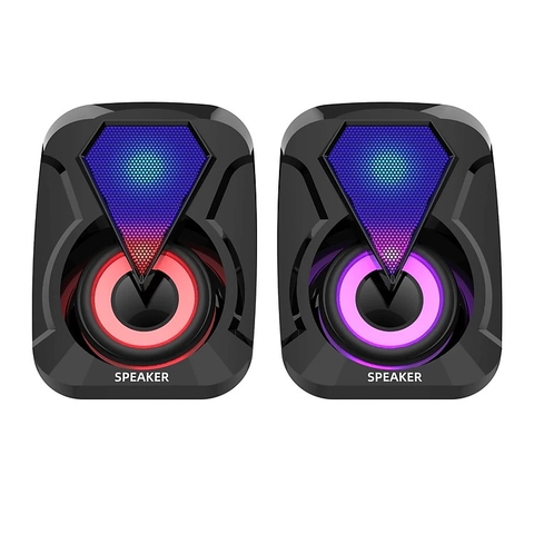 Loa vi tính có đèn led E-1053 [BH 3 tháng]