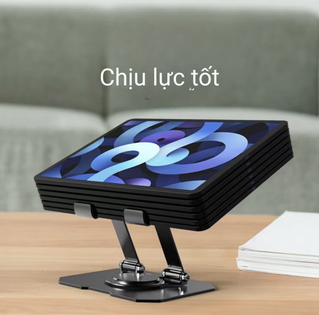 Giá đỡ điện thoại, laptop, ipad máy tính bảng Laptop SG-19 thiết kế mới đế xoay 360 độ siêu tiện lợi