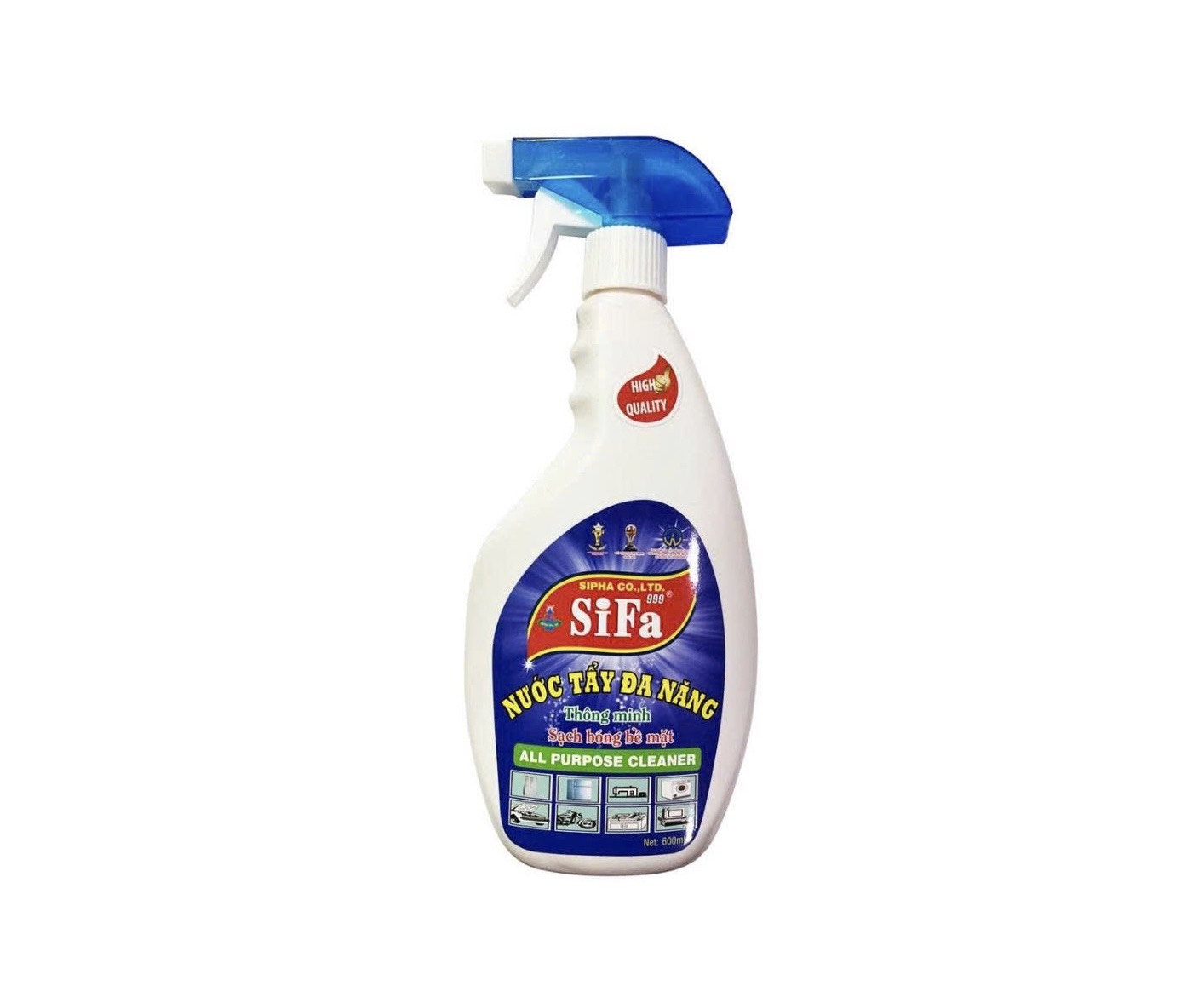 Chai xịt tẩy rửa đa năng 600ml SF sạch bóng bề mặt [BH: None]