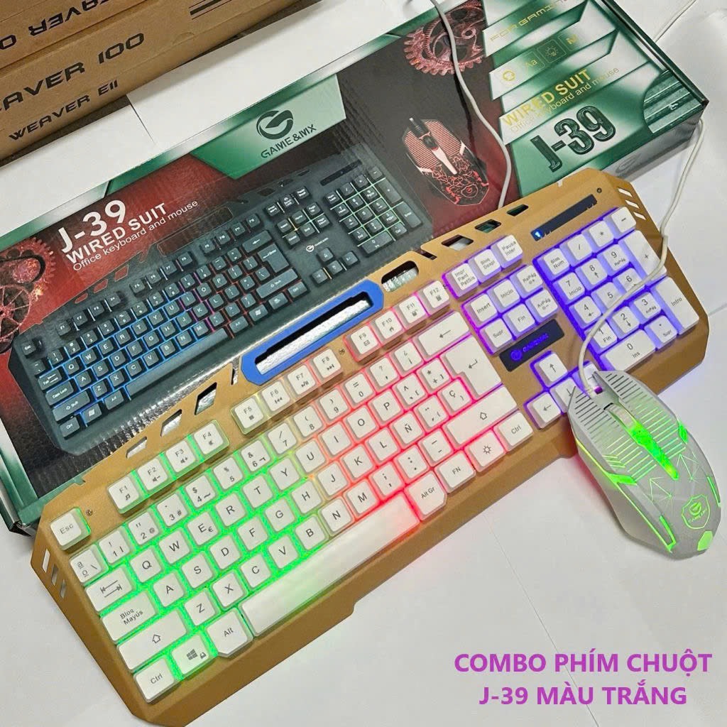 Combo phím chuột CÓ DÂY Game&Mix J-39 có led siêu đẹp [BH: 6 Tháng]