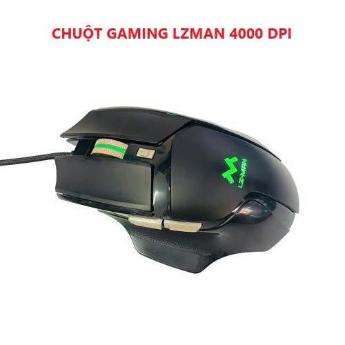 Chuột có dây Gaming LZ-MAN có led 4000DPI siêu đẹp chuyên nghiệp [bh 12 tháng]