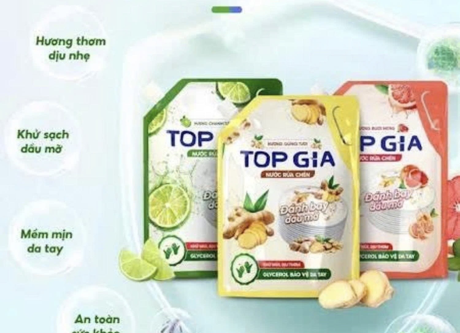 Nước rửa chén Top Gia túi 2L [BH: None]