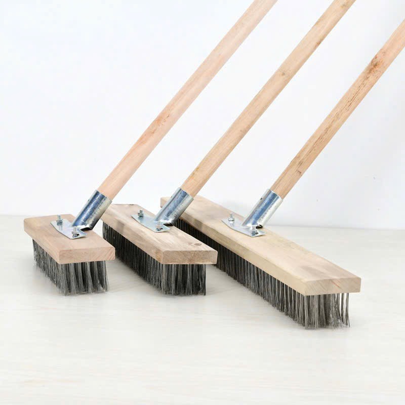 Chổi sợi cước quét sân, chà rong rêu, toilet size 30cm [BH: None]