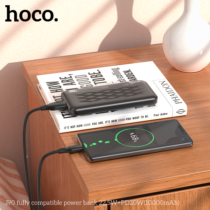 Pin sạc nhanh 22.5W HOCO J90 10.000mAh dự phòng PD 20W QC3.0 chính hãng [BH 1 năm]