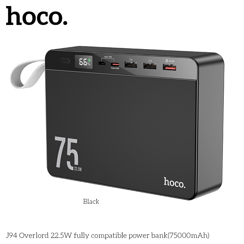 Pin sạc nhanh 22.5w HOCO J94 75.000mAh dự phòng chính hãng [BH 1 năm]
