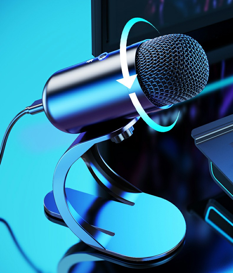 Micro thu âm để bàn mini K6 micro livestream karaoke có lọc âm chống ồn [BH 1 Tháng]6l8