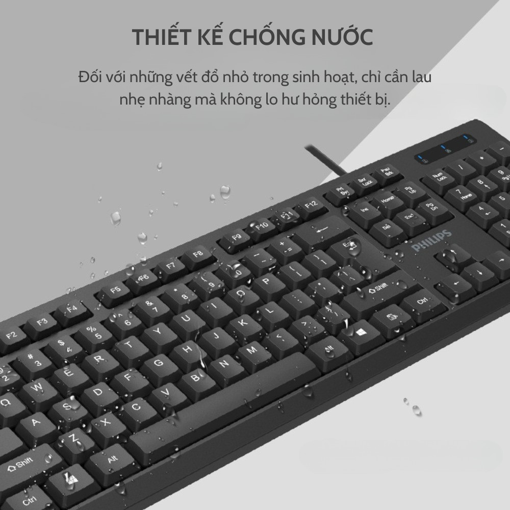 Bàn phím có dây philips K334 [BH: 6 THÁNG]