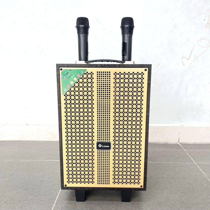 Loa kéo di động Leong L301 {TẶNG KÈM CÁP SẠC TYPE C}  mẫu mới kèm 2 mic không dây hát karaoke chính hãng [6kg luôn thùng: 340x270x520] [BH 6 Tháng]