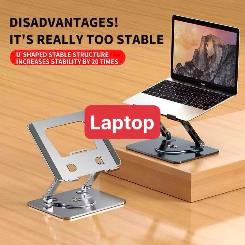 Giá đỡ máy tính bảng Laptop Size đại 26cm kim loại xoay 360 độ siêu cứng