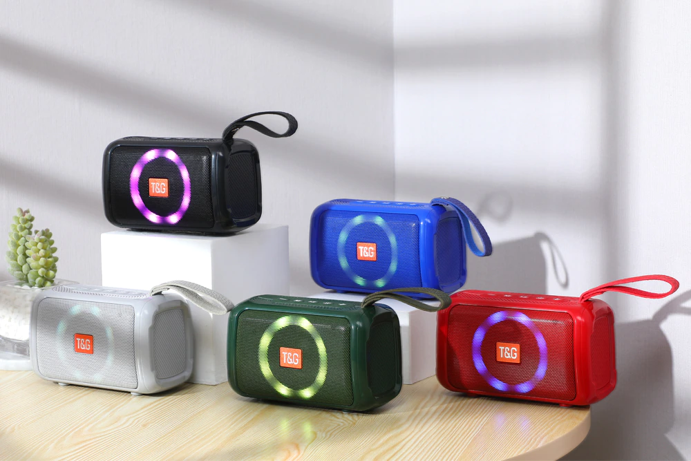 Loa bluetooht T&G TG-193 có đèn led, có quai xách dây đeo siêu hay [BH 3 tháng]