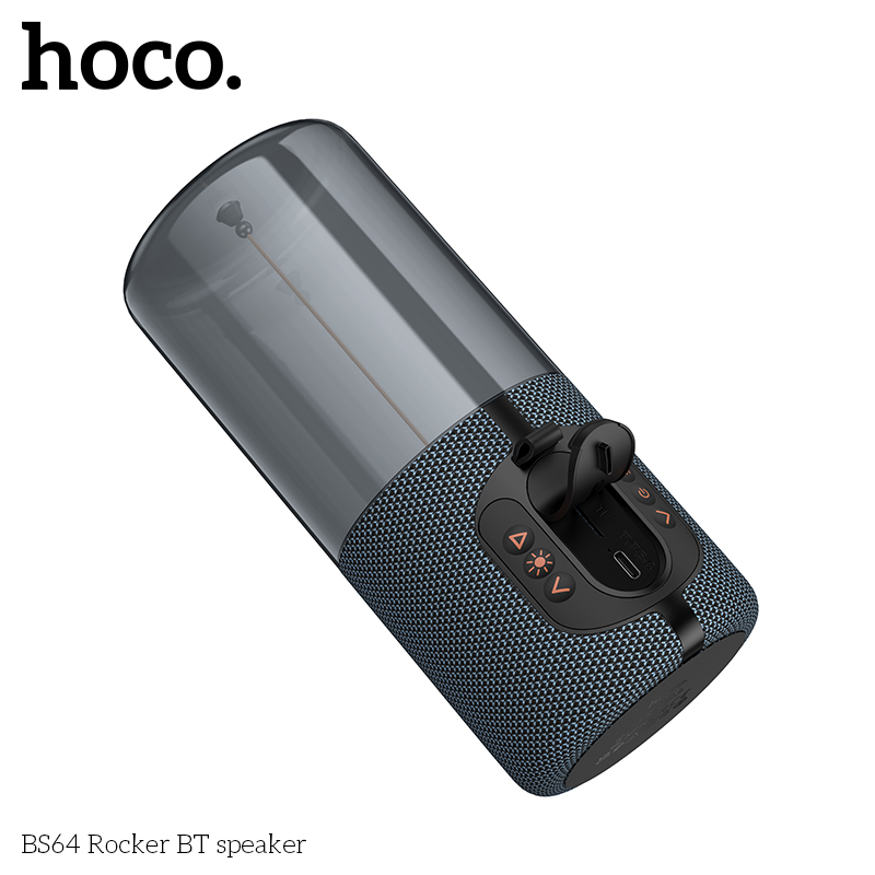 Loa bluetooth Hoco BS64 trong suốt có led siêu đẹp chính hãng [BH 1 Năm]