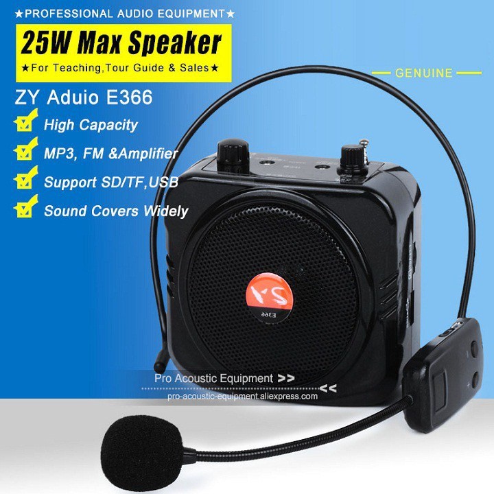 Loa bluetooth trợ giảng EHOONA E-366 chính hãng micro không dây đeo tai [BH 6 tháng]