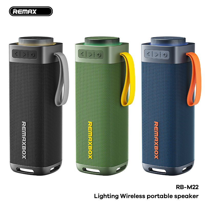 Loa bluetooth REMAX RB-M22 mẫu loa cầm tay có quai xách kèm pin 3000mAh siêu trâu