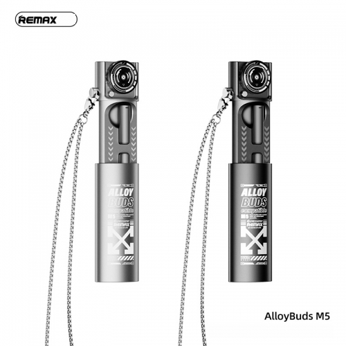 Tai nghe bluetooth REMAX AlloBuds M5 True Wireless mẫu kim loại thời trang chính hãng