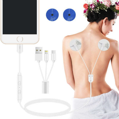 Máy massage trị liệu mini có đầu cho điện thoại (KHÔNG CÓ ĐẦU USB)- Máy mát xa thư giãn giảm mệt mỏi cho cơ thể gắn vào điện thoại [BH 1 tuần] / pktn sale