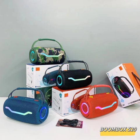 Loa bluetooth Boombox 520 có led GRB [BH: 3 THÁNG]
