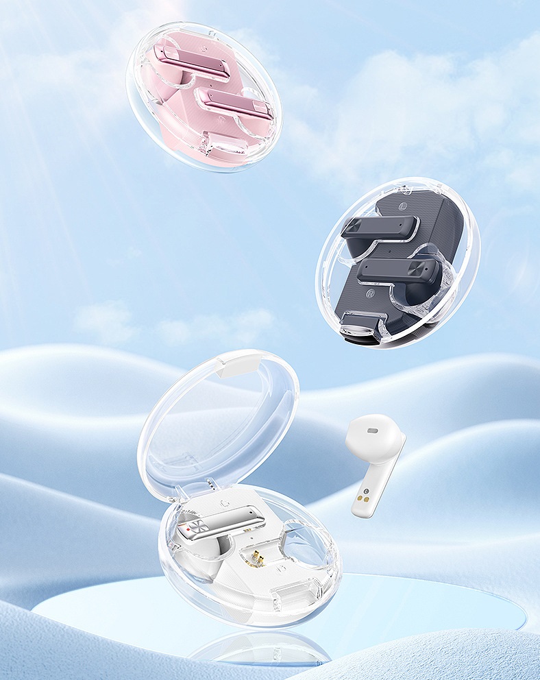 Tai nghe bluetooth REMAX CLEARBUDS C2 V5.3 TWS kiểu dáng airpods true wireless chính hãng [BH 1 năm]