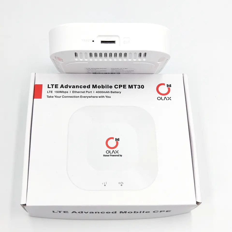 Bộ phát wifi từ sim 4G OLAX MT30 pin trong 4.000mAh siêu trâu chính hãng (Cat4 tốc độ 150Mbps - Hỗ trợ cổng LAN - TypeC) [BH 6 tháng]
