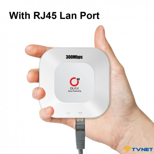 Bộ phát wifi từ sim 4G OLAX MT30 pin trong 4.000mAh siêu trâu chính hãng (Cat4 tốc độ 150Mbps - Hỗ trợ cổng LAN - TypeC) [BH 6 tháng]