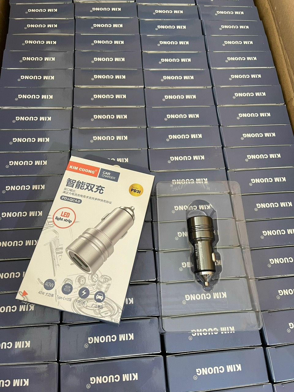 Cóc sạc nhanh xe hơi 40w ô tô Kim Cương PD31 (1 cổng USB vs 1 cổng Type C) chính hãng [BH 6 Tháng] / pktn sale