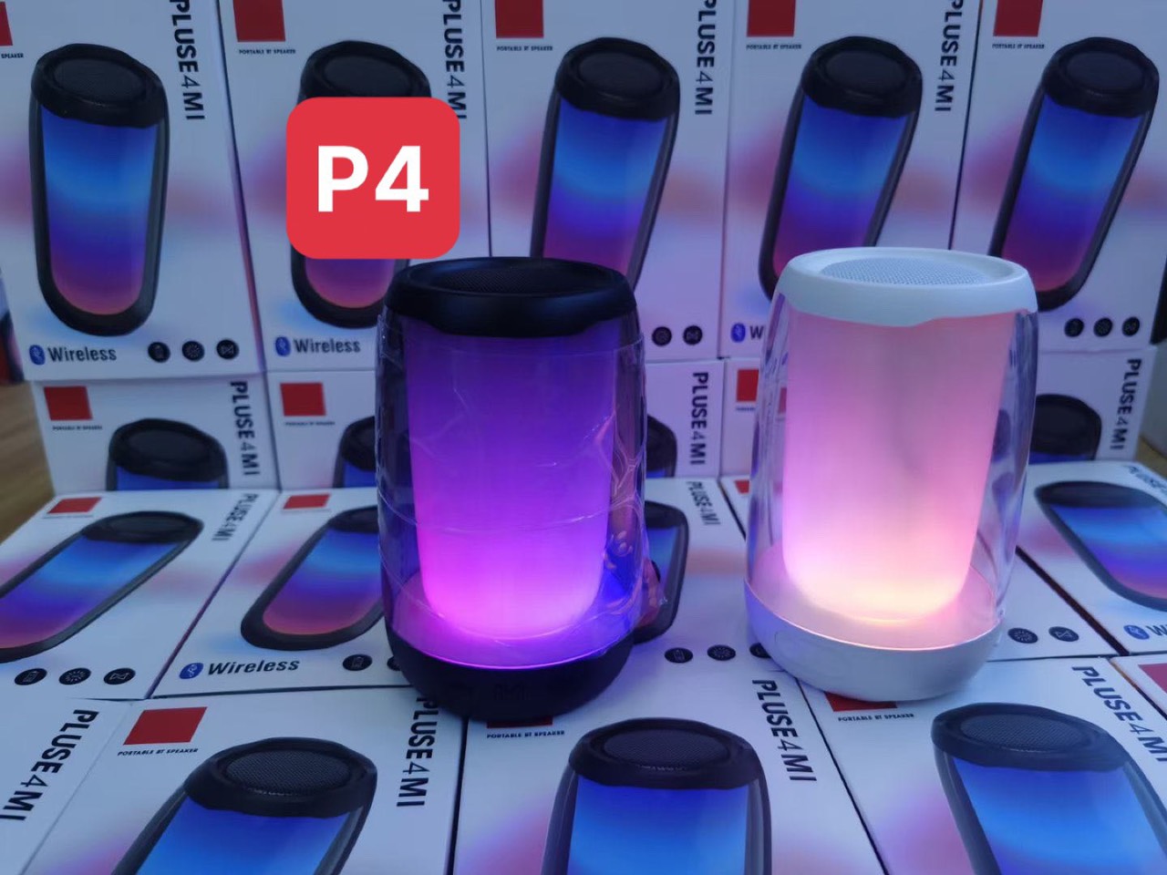 Loa bluetooth JBL PULSE P4 MINI tròn có đèn led siêu hay [BH 3 THÁNG] / pktn sale