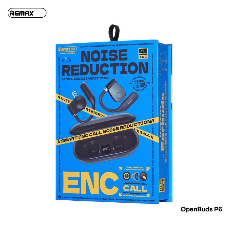 Tai nghe Bluetooth V5.4 Remax OpenBuds P6 ENC airpods có hiển thị % pin chính hãng [BH: 1 NĂM] 9l5d7