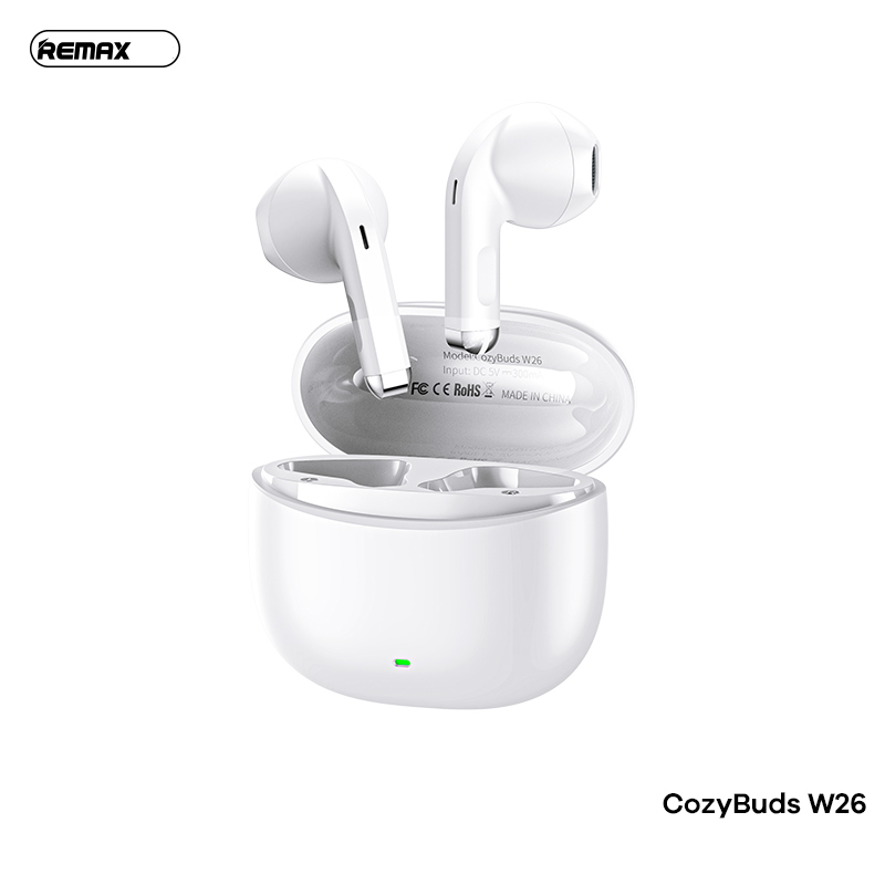 Tai nghe bluetooth REMAX Cozybuds W26 kiểu dáng airpods chính hãng [BH 1 năm]