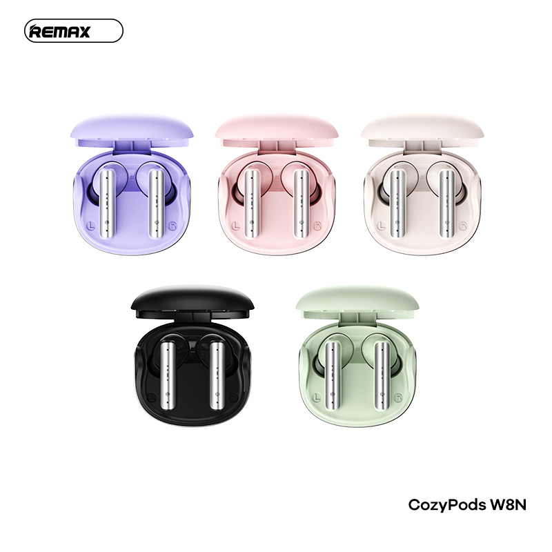 Tai nghe bluetooth REMAX COZYPODS W8N V5.3 TWS kiểu dáng airpods true wireless chính hãng [BH 1 năm]