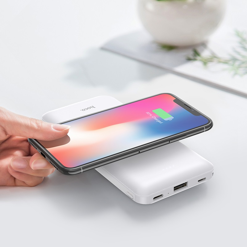 Pin sạc dự phòng KHÔNG DÂY HOCO J50 10.000mAh chính hãng [BH: 1 NĂM]