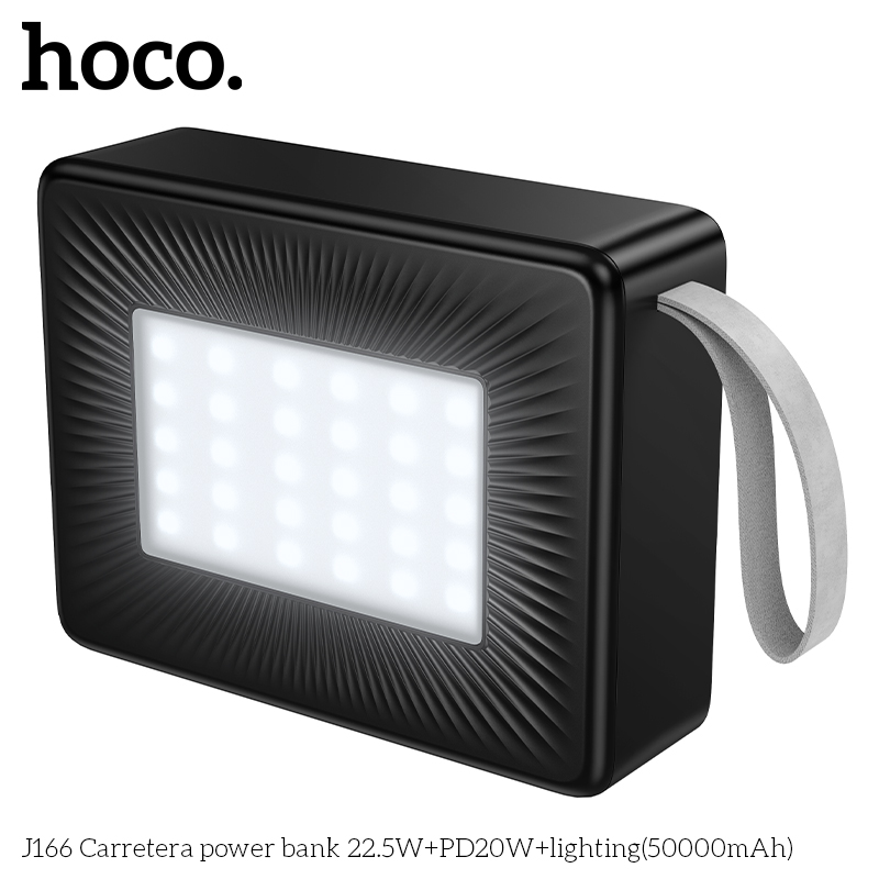 Pin sạc  dự phòng nhanh 22.5w Hoco J166 50.000mAh sạc nhanh pd20w + đèn led