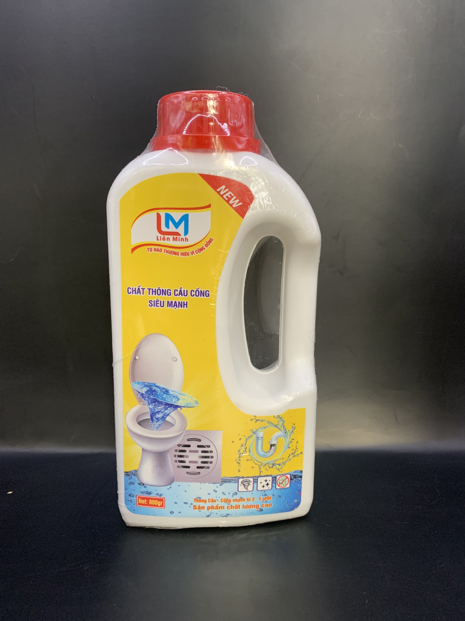 1 Chai nước thông tắc cầu, cống LM siêu mạnh 1.6kg [BH: NONE]