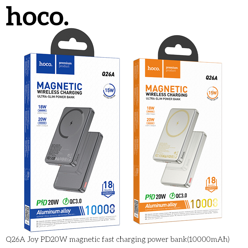 Pin sạc dự phòng không dây Hoco Q26A PD20W 10.000mah chính hãng [BH 1 năm]